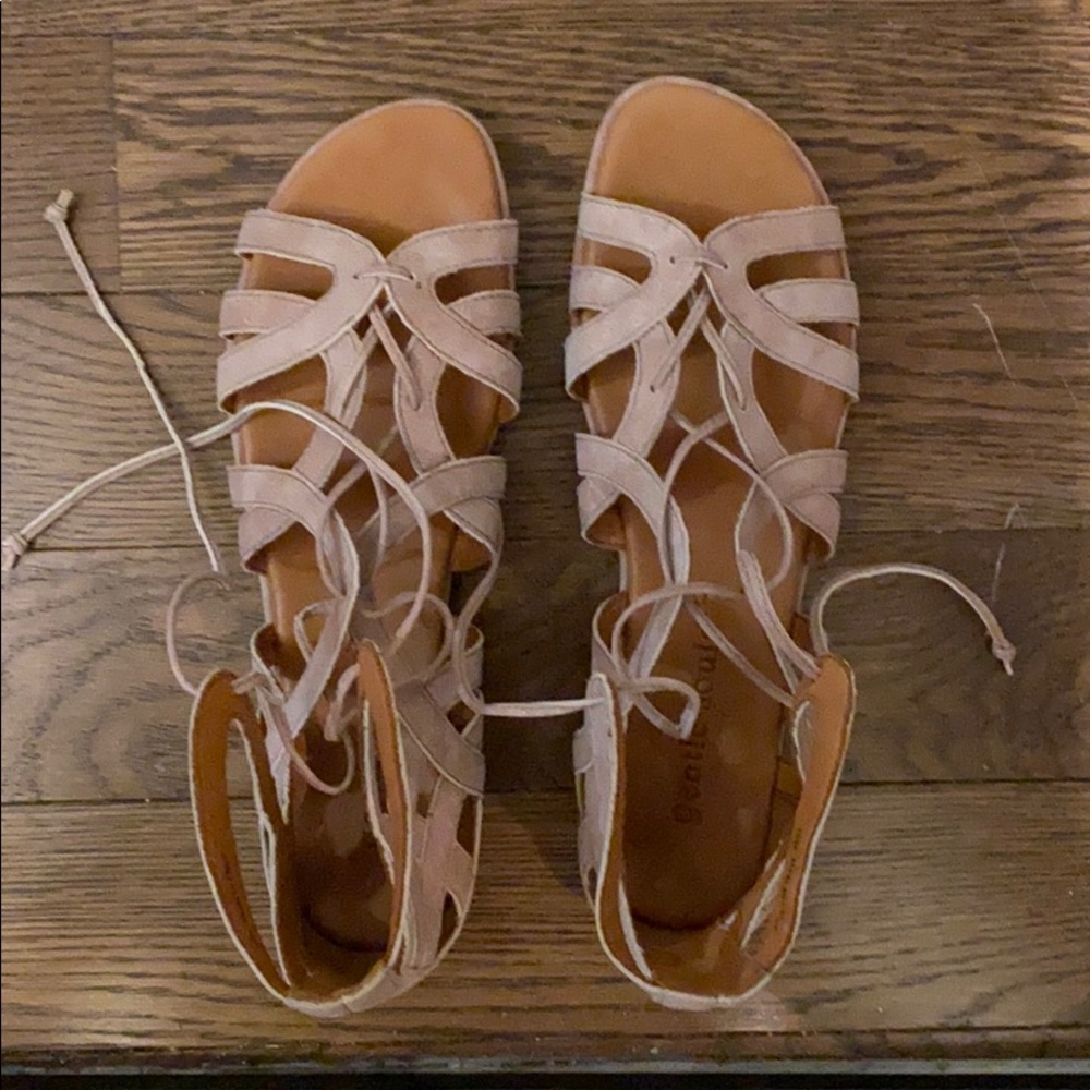 Light Pink ankle strap sandals